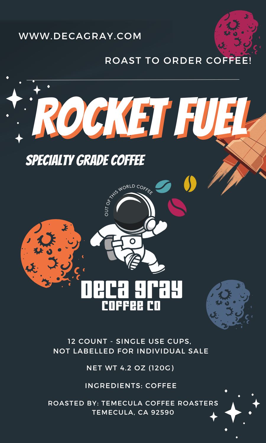 Rocket Fuel Breakfast Blend Coffee Pods (12 Count)
